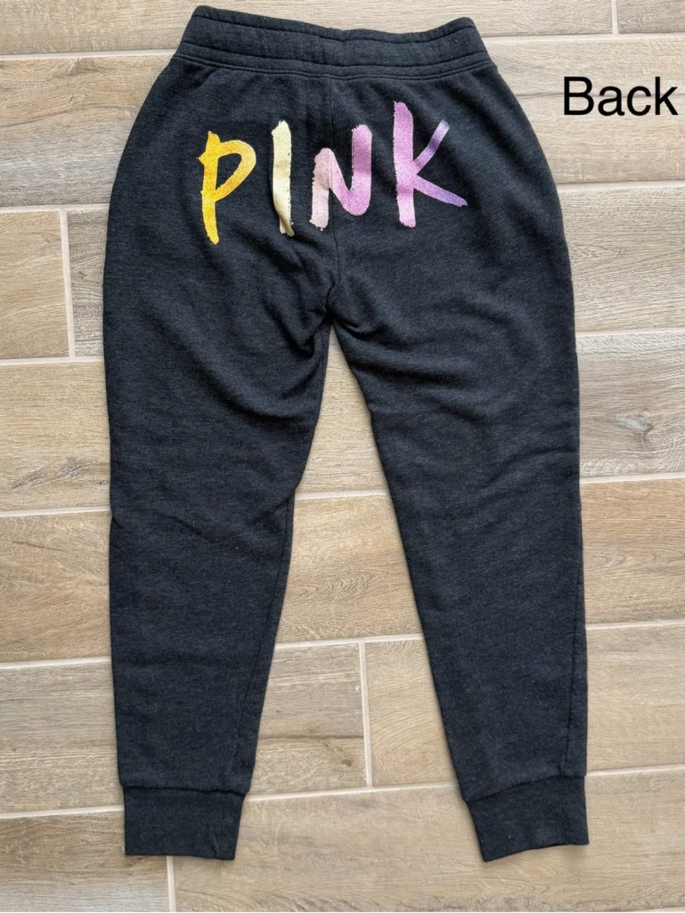 PINK Victoria's Secret Black Jogger Sweatpants - Picture 3 of 4